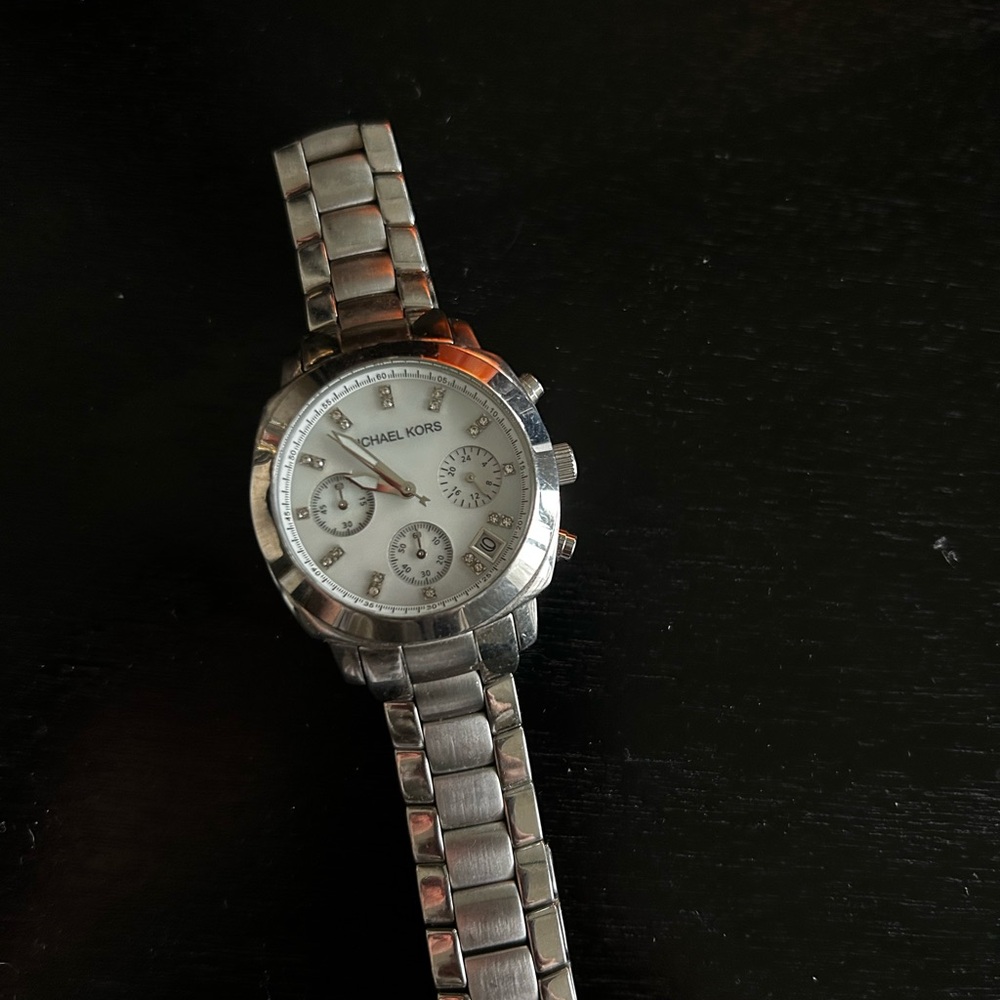 Michael Kors Silver Chronograph Watch
